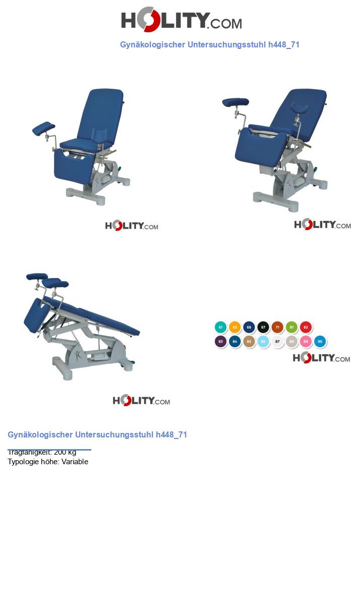 Gynäkologischer Untersuchungsstuhl h448_71