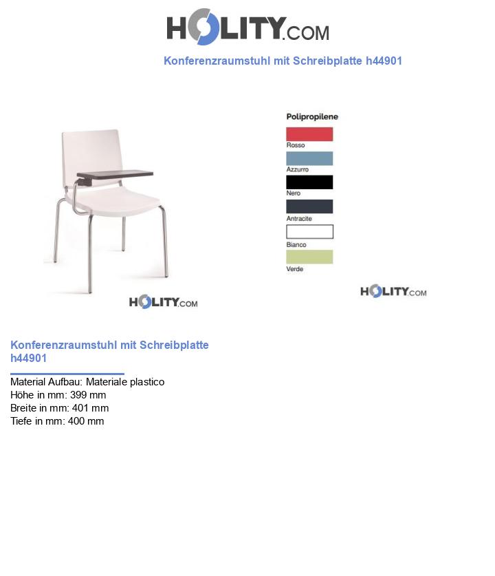 Konferenzraumstuhl mit Schreibplatte h44901