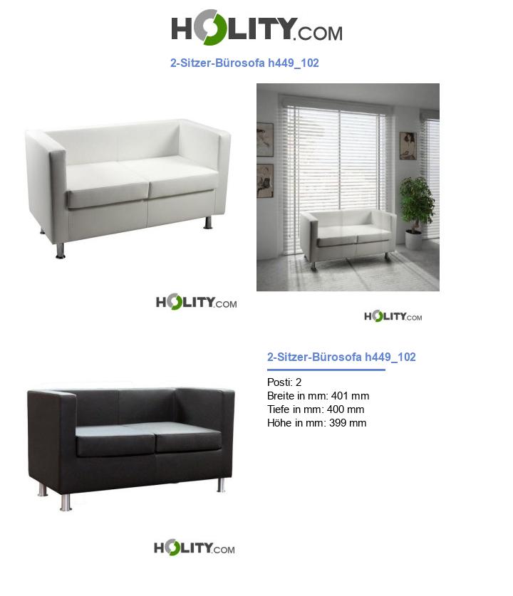 2-Sitzer-Bürosofa h449_102