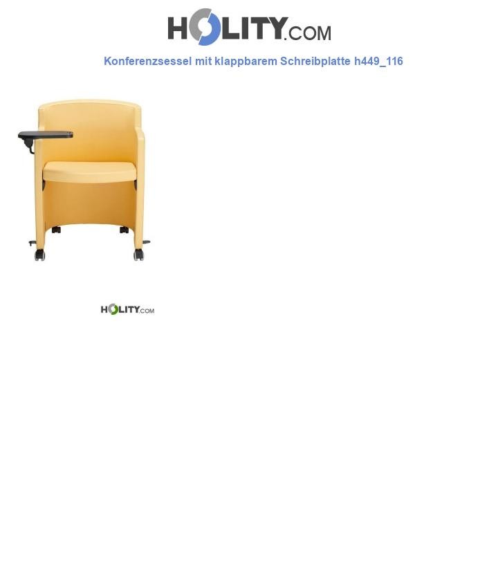 Konferenzsessel mit klappbarem Schreibplatte h449_116