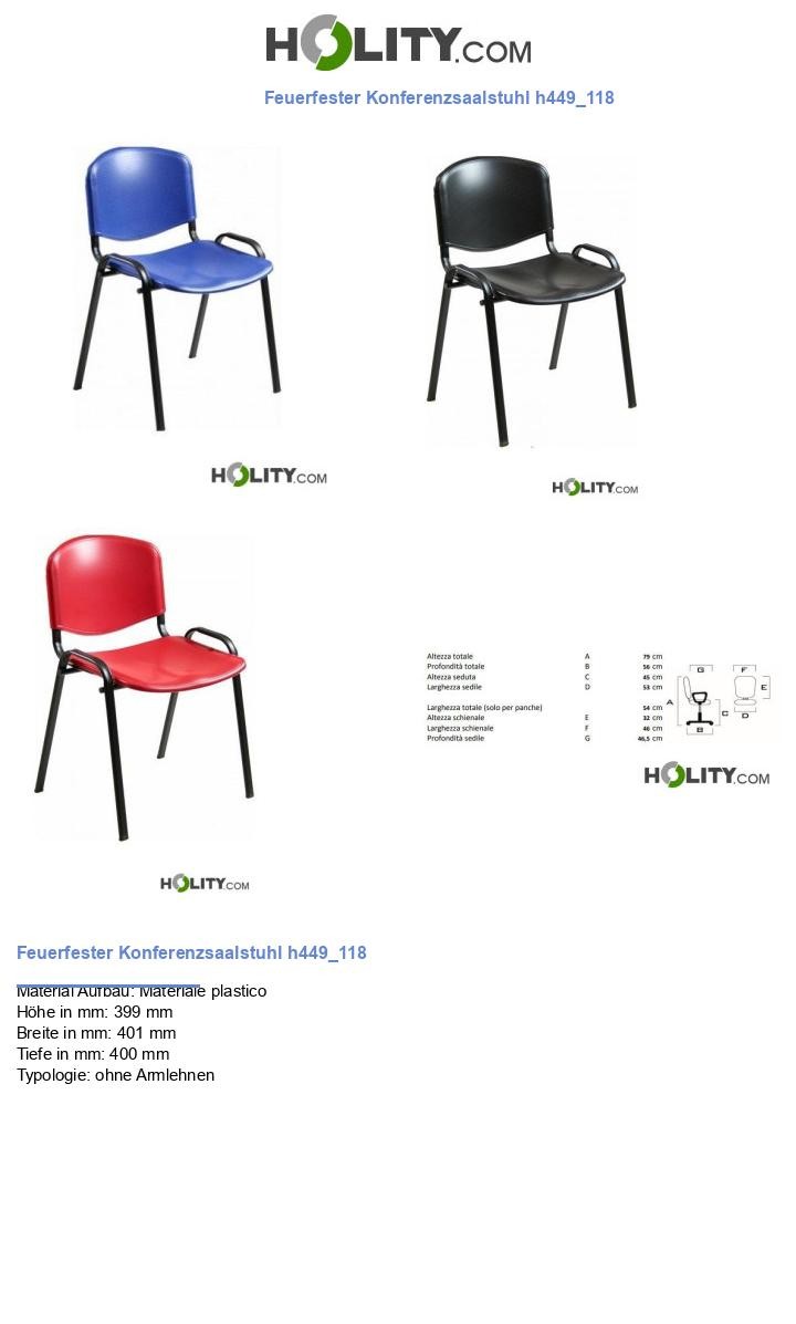Feuerfester Konferenzsaalstuhl h449_118