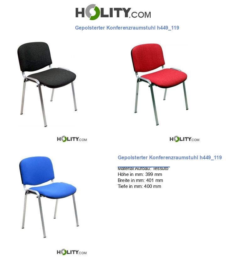 Gepolsterter Konferenzraumstuhl h449_119