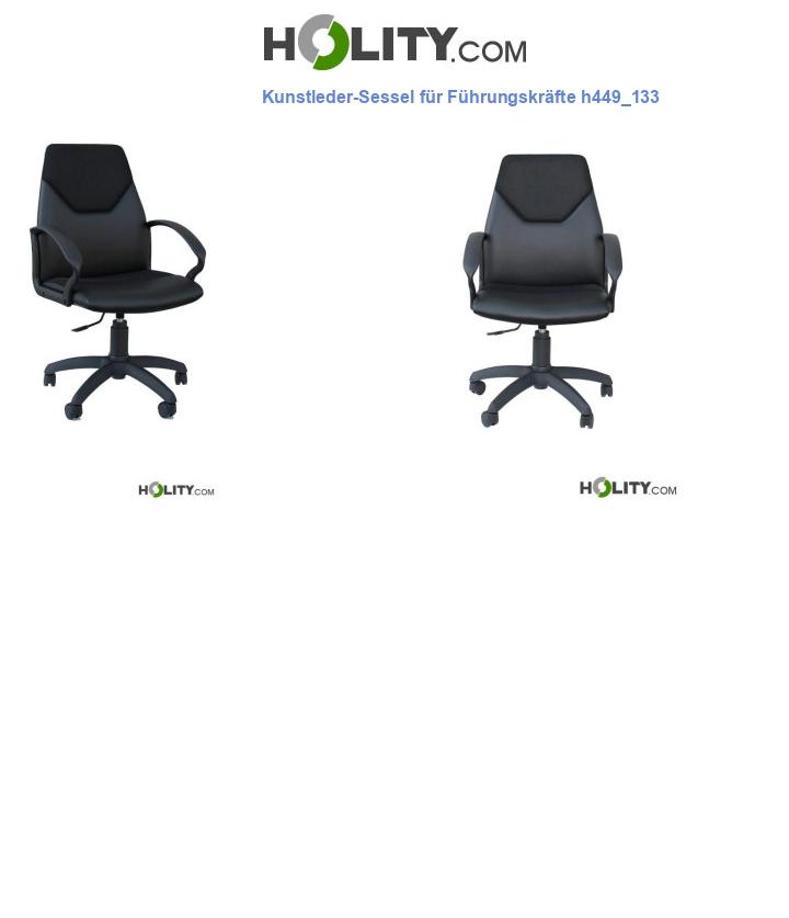 Kunstleder-Sessel für Führungskräfte h449_133