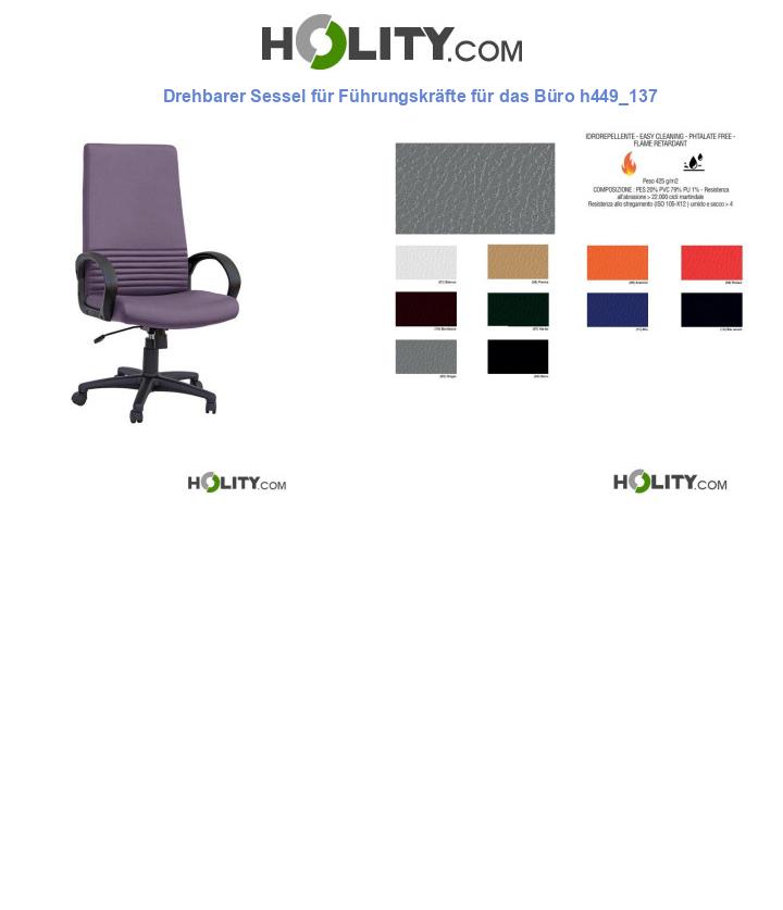 Drehbarer Sessel für Führungskräfte für das Büro h449_137