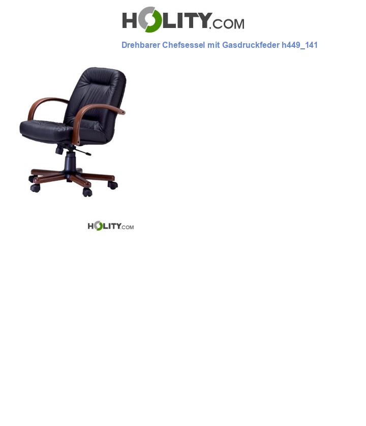Drehbarer Chefsessel mit Gasdruckfeder h449_141
