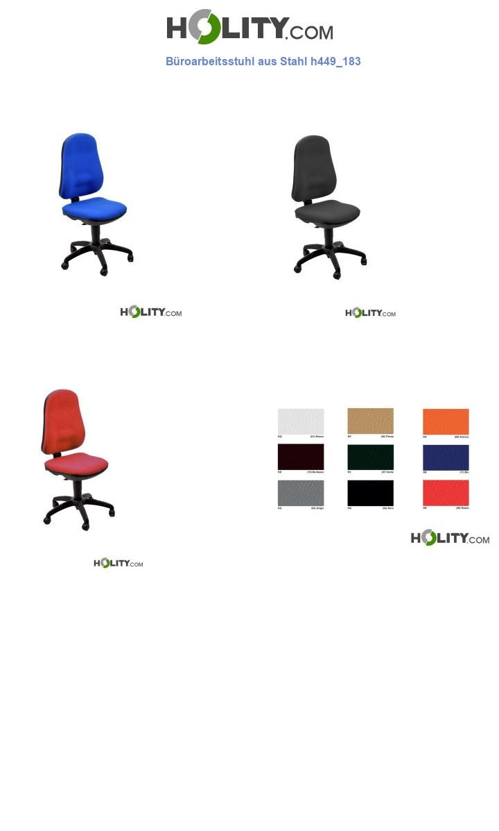 Büroarbeitsstuhl aus Stahl h449_183