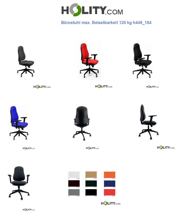Bürostuhl max. Belastbarkeit 120 kg h449_184