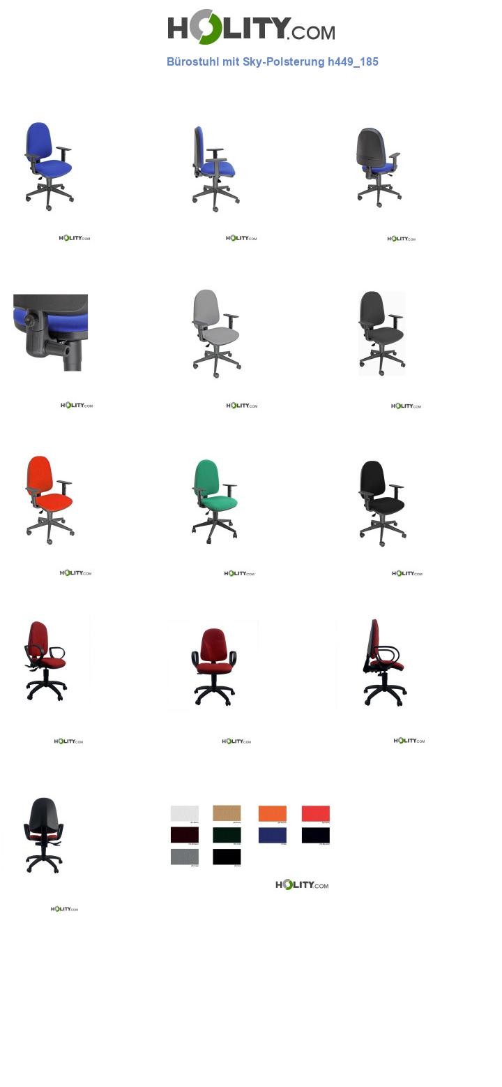 Bürostuhl mit Sky-Polsterung h449_185