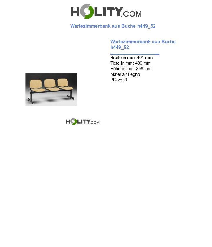 Wartezimmerbank aus Buche h449_52