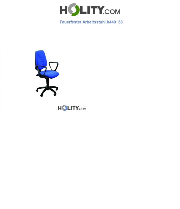 Feuerfester Arbeitsstuhl h449_58