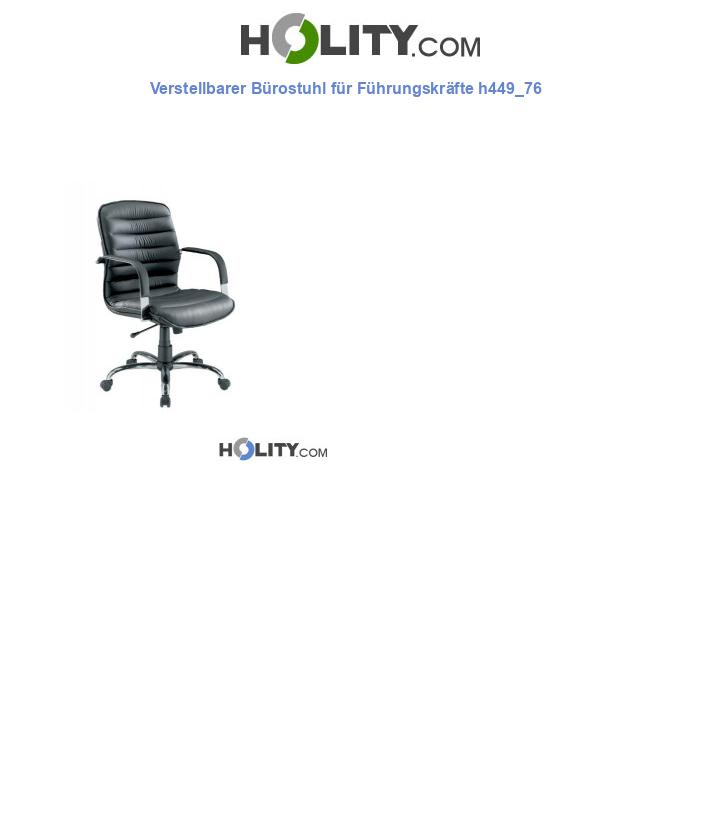 Verstellbarer Bürostuhl für Führungskräfte h449_76