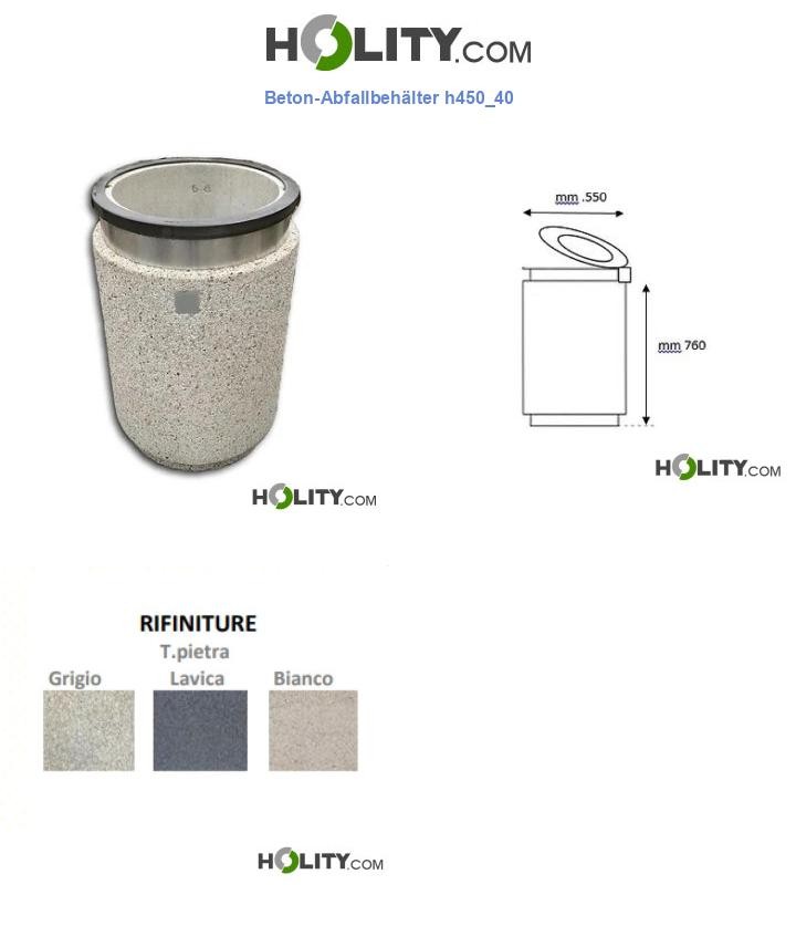 Beton-Abfallbehälter h450_40