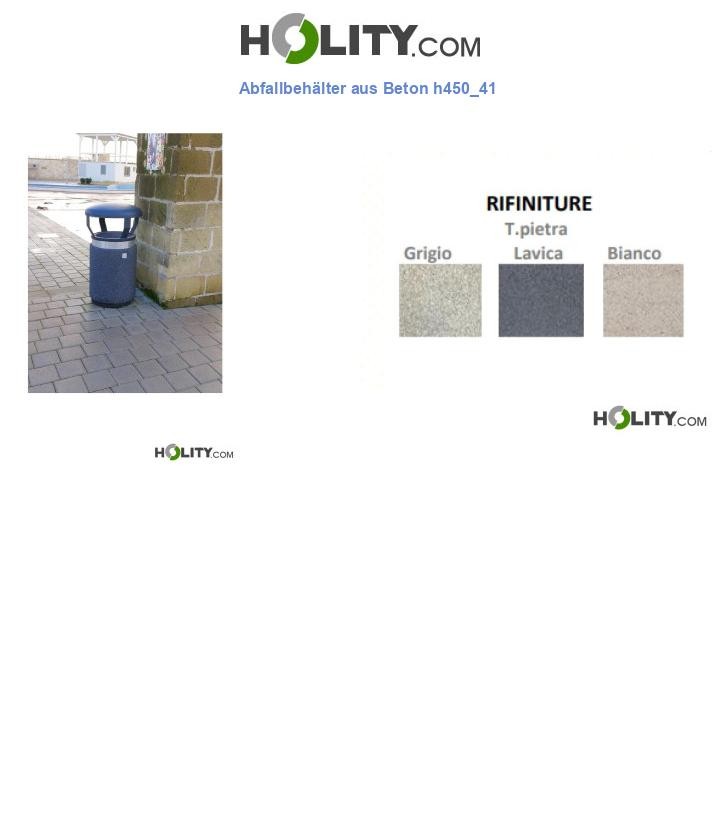 Abfallbehälter aus Beton h450_41