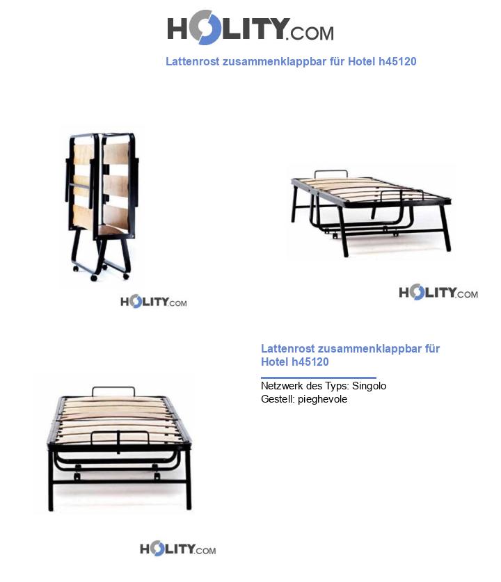 Lattenrost zusammenklappbar für Hotel h45120