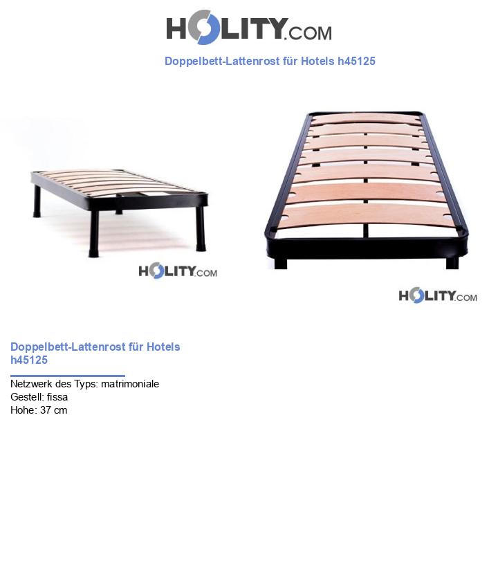 Doppelbett-Lattenrost für Hotels h45125