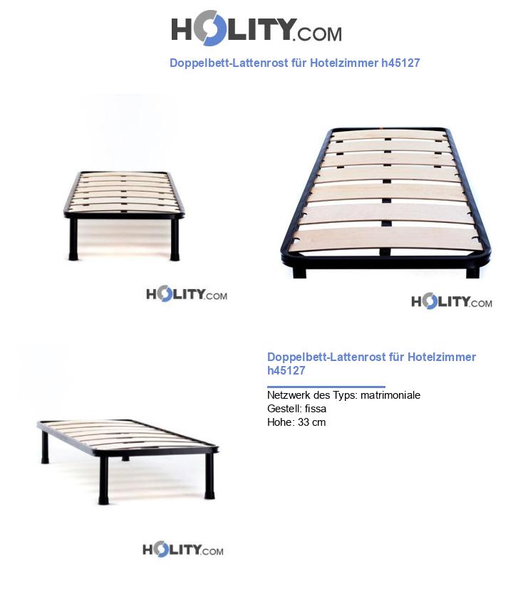 Doppelbett-Lattenrost für Hotelzimmer h45127