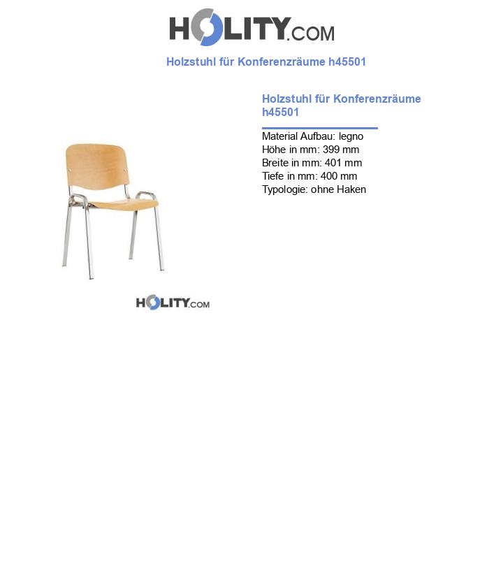 Holzstuhl für Konferenzräume h45501