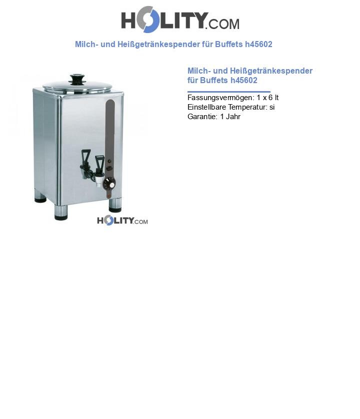 Milch- und Heißgetränkespender für Buffets h45602