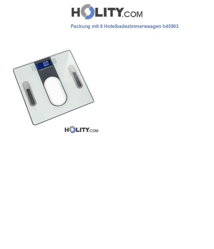Packung mit 6 Hotelbadezimmerwaagen h45903