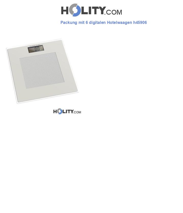 Packung mit 6 digitalen Hotelwaagen h45906