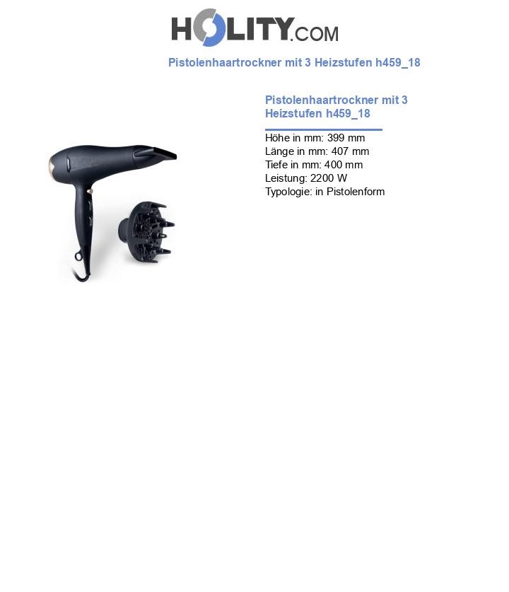 Pistolenhaartrockner mit 3 Heizstufen h459_18