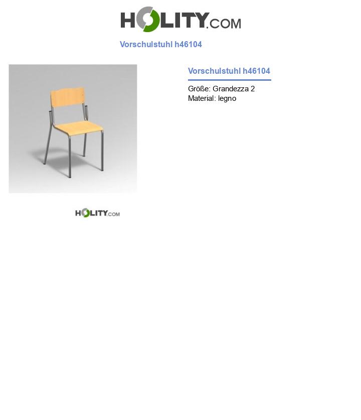 Vorschulstuhl h46104