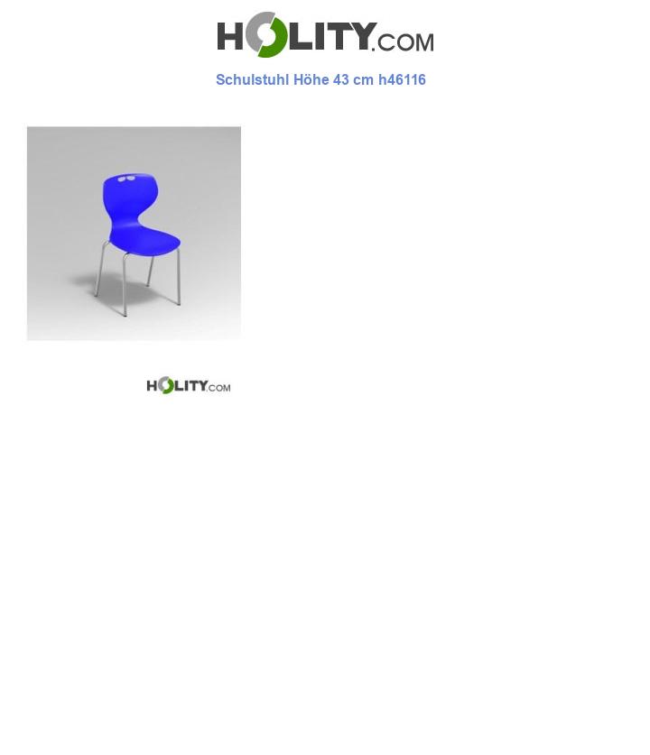 Schulstuhl Höhe 43 cm h46116