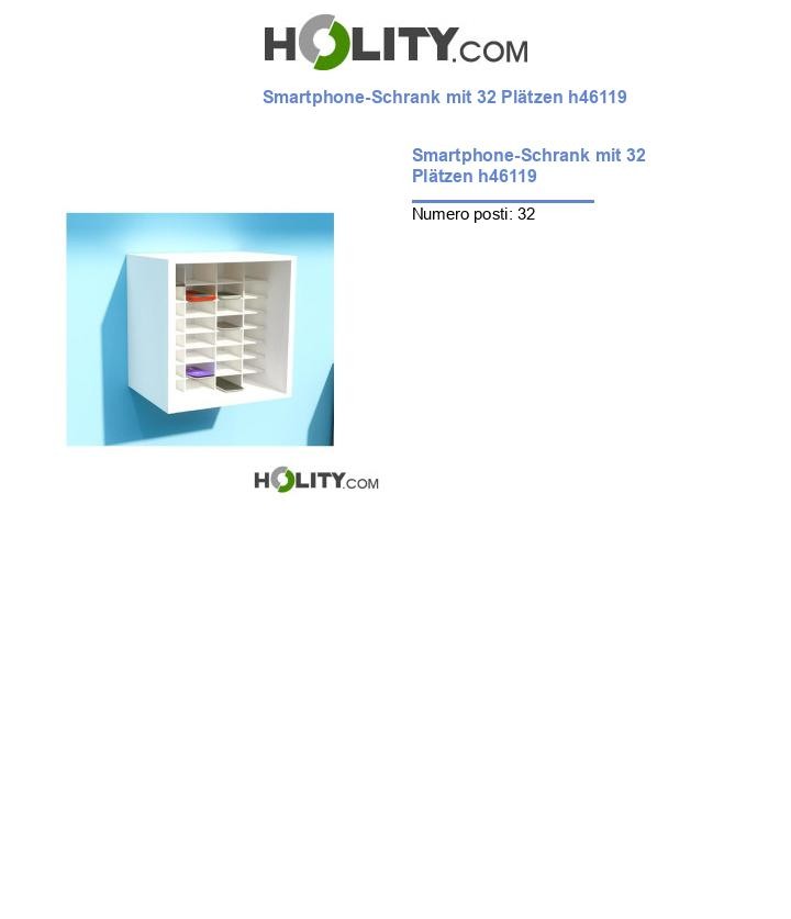 Smartphone-Schrank mit 32 Plätzen h46119