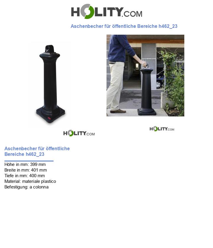 Aschenbecher für öffentliche Bereiche h462_23