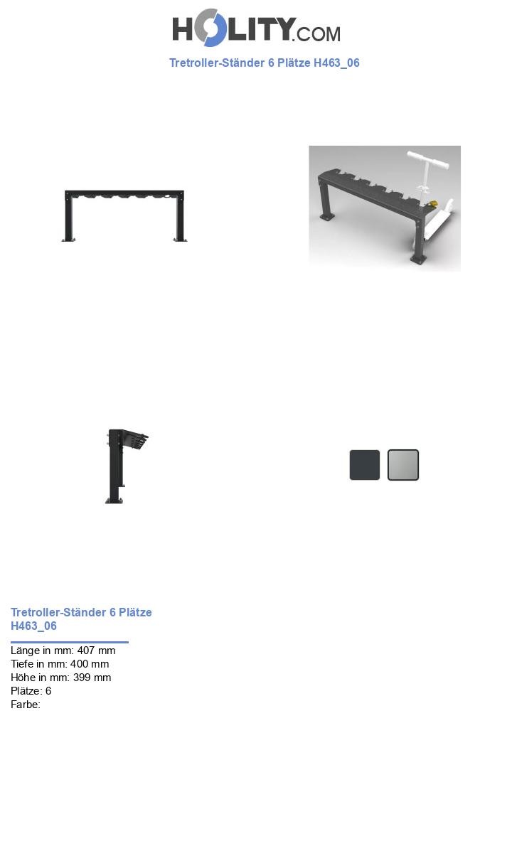 Tretroller-Ständer 6 Plätze H463_06