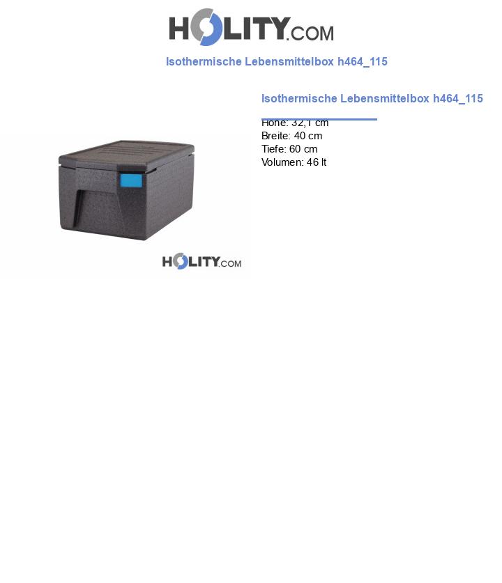 Isothermische Lebensmittelbox h464_115