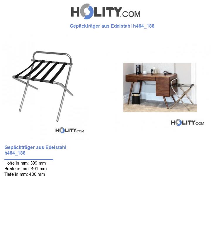 Gepäckträger aus Edelstahl h464_188