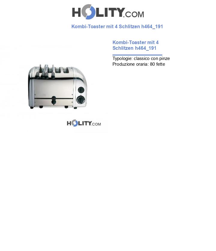 Kombi-Toaster mit 4 Schlitzen h464_191