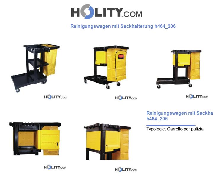 Reinigungswagen mit Sackhalterung h464_206