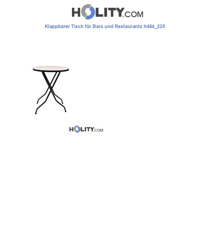 Klappbarer Tisch für Bars und Restaurants h464_225