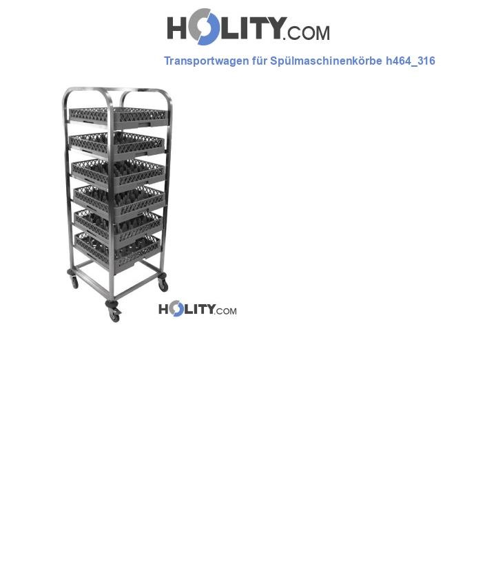 Transportwagen für Spülmaschinenkörbe h464_316