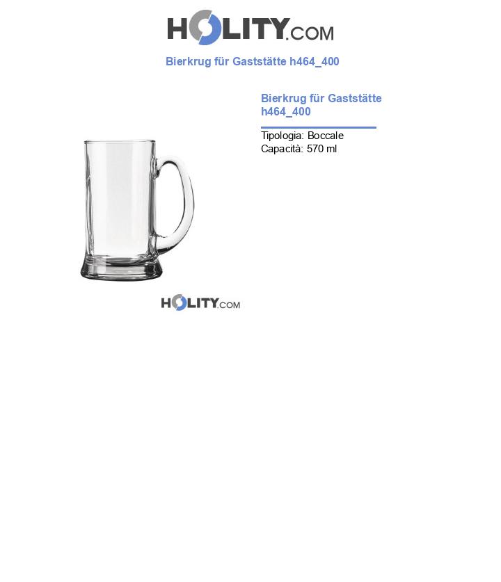Bierkrug für Gaststätte h464_400