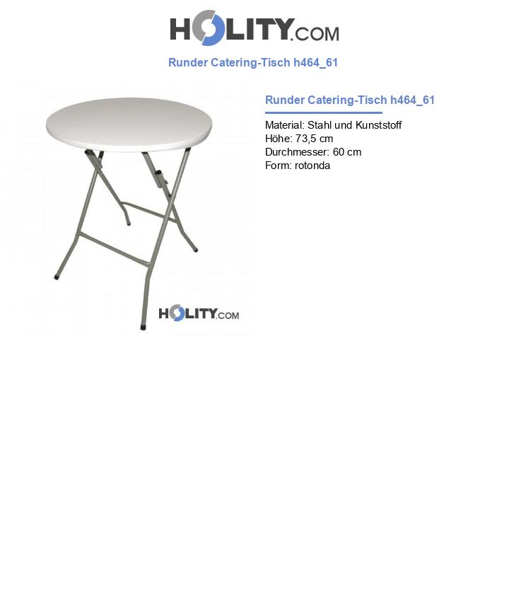 Runder Catering-Tisch h464_61