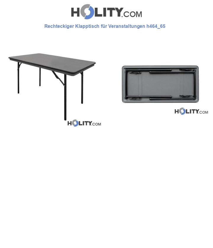 Rechteckiger Tisch für Catering h464_65