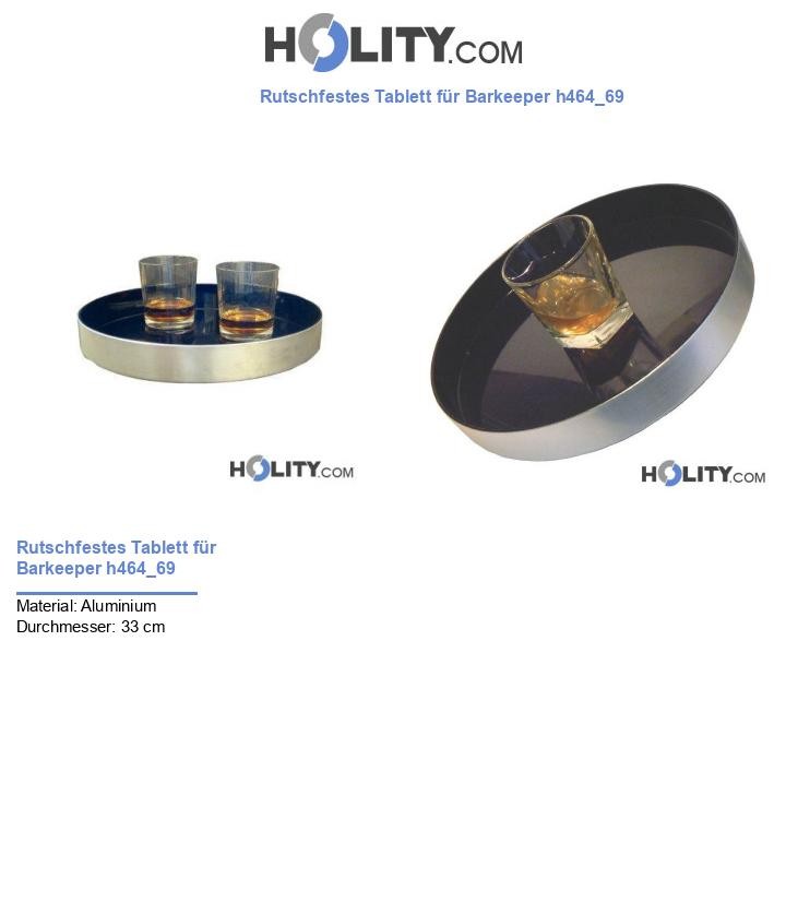 Rutschfestes Tablett für Barkeeper h464_69