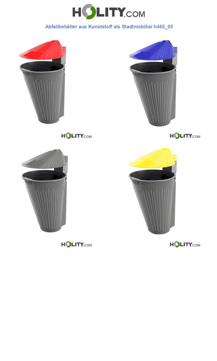Abfallbehälter aus Kunststoff als Stadtmobiliar h465_05