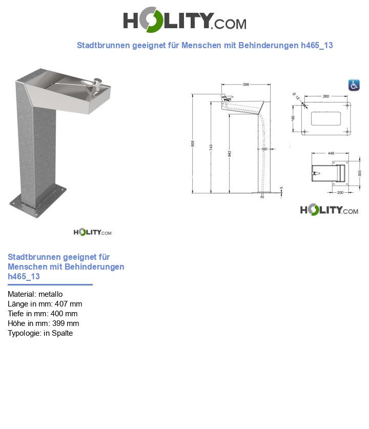 Stadtbrunnen geeignet für Menschen mit Behinderungen h465_13