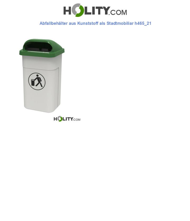 Abfallbehälter aus Kunststoff als Stadtmobiliar h465_21