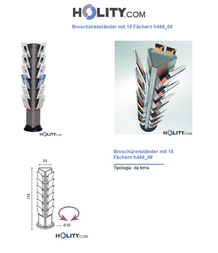 Broschürenständer mit 18 Fächern h468_09