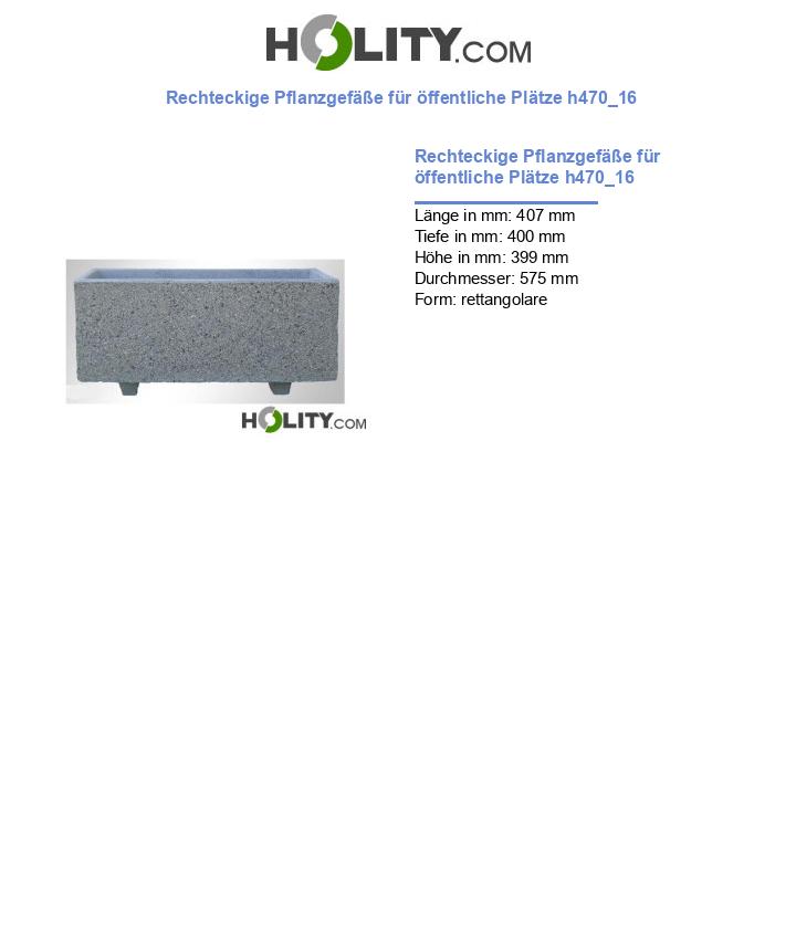 Rechteckige Pflanzgefäße für öffentliche Plätze h470_16
