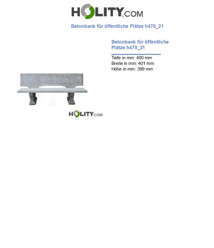 Betonbank für öffentliche Plätze h470_21