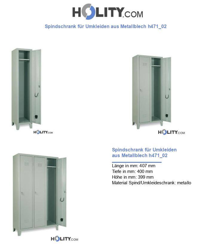 Spindschrank für Umkleiden aus Metallblech h471_02