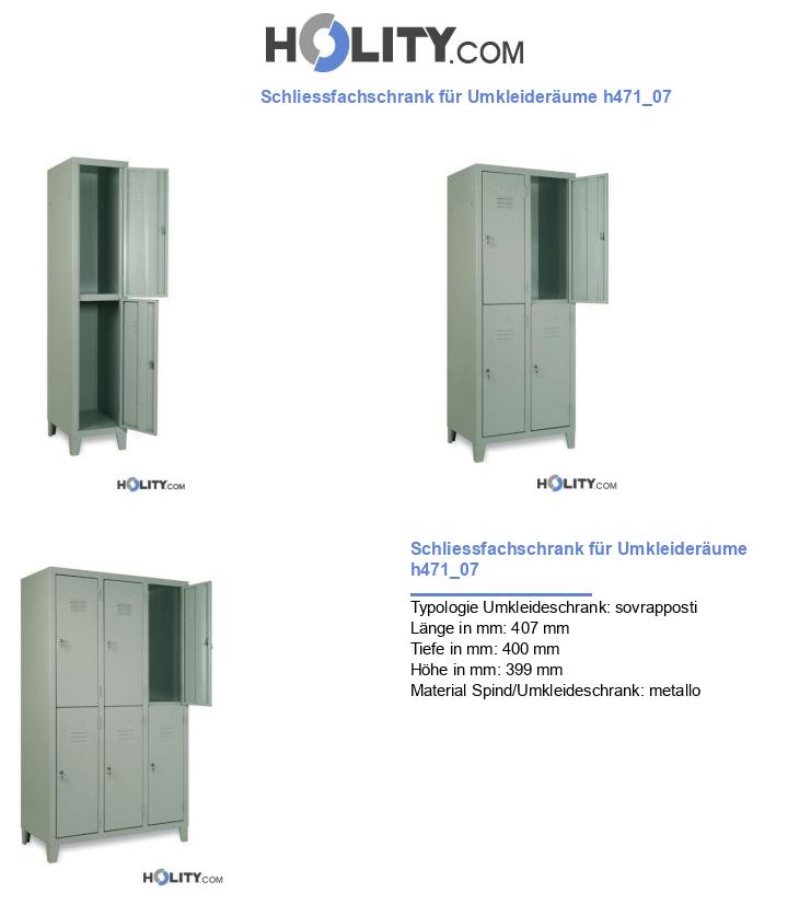 Schliessfachschrank für Umkleideräume h471_07