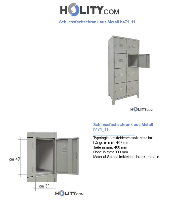Schliessfachschrank aus Metall h471_11