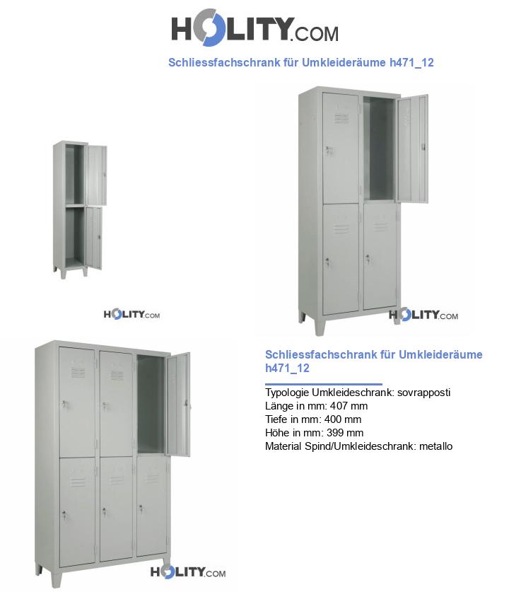 Schliessfachschrank für Umkleideräume h471_12